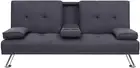 Sofa Bed, 3 Seater Futon Couch Lounge Armchair Recliner Chair Sleeper Sofas Home