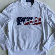 $188 NWT Mens Polo Ralph Lauren Americana Crewneck Fleece Pullover Sweatshirt