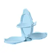 Folding Fruit Plate, Double-Layer Smiley Vertical Modern Creativity Portable Display Stand