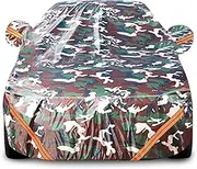 Car Cover for Toyota Grand Highlander 2024 | Outdoor Waterproof Breathable Sun Protection and Rain Protection with Reflective Strips(Camouflage)