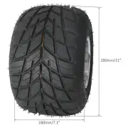 11x7.10-5 Go Kart Rear Wheel 5" Rain Tyre Drift Trike Racing Buggy