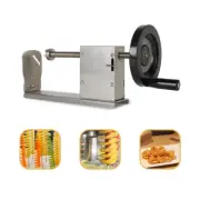 Manual Potato Twister Tornado Slicer Curly Fries Cutter Machine 3 kinds of blade