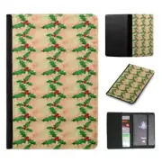 PASSPORT ITINERARY ORGANIZER|CHRISTMAS MISTLETOE PATTERN 2