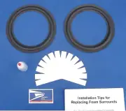 Infinity SM100 / SM102 / SM105 / SM112 Speaker Foam Surround Woofer Repair Kit