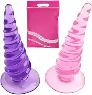 2pcs/Set Anal Plug Butt Plug With Suction Cup Mini Anus Trainer Anus Expansion Anal Sex Toy For Beginners Men Women Couples