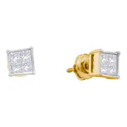 1/4CTW-Diamond INVISIBLE EARRING