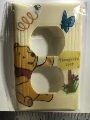 Vintage Electric Light Switch Cover Winnie The Pooh & The Thoughtful Spot