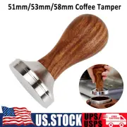 51mm/53mm/58mm Coffee Tamper Calibrated Espresso Powder Hammer Distributor Tool