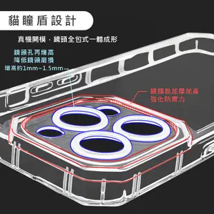 RedMoon APPLE iPhone 15 Plus 6.7吋 貓瞳盾氣墊防摔手機殼 鏡頭增高全包覆(i15Plus/i15+)