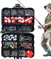 Fishing Tackle Kit, Fishing Tackles Fishing Gear Set | Portable Fishing Equipment Fishing Kit for Fishing Enthusiast Fisherman