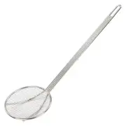 Kitchen Utensil Round Wire Skimmer Nickel Plated Stainless Steel Silver 5 Inch