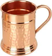 Hammered Moscow Mule Copper Mug | Handcrafted 100% Pure Copper Cup | Large 22 Oz