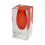 Tizo Orange Lucite Vase