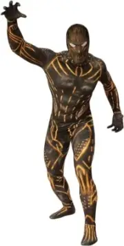 Erik Killmonger - Marvel Black Panther - Men's 2nd Skin Suit - Rubie's 701170