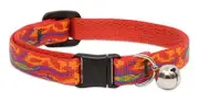 LupinePet Originals 1/2" Cat Safety Collar with Bell , 8 Go Go Gecko With Bell