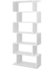 [Artiss] 6 Tiers Bookshelf in White