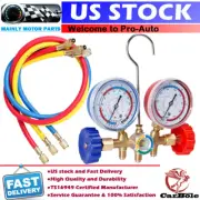 Air Vacuum Pump HVAC Pressure Kit A/C Manifold Gauge Set 0-220psi Refrigerantion