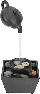 FONDOTIN 1Set Desktop Suspended Teapot Fountain Ornament Creative Waterfall Tabletop Decor for Home Office No Battery Required Indoor Desk Fountain with Workmanship