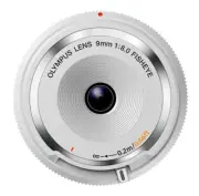 Olympus Fisheye Body Lens Cap 9mm F8 White BCL-0980 WHT for Micro 4/3 F/S wTrack