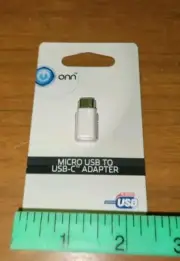 Connect Onn. Micro USB to USB Type C Adapter NEW