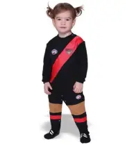 Essendon Bombers AFL Infant Footysuit Sizes 000-3 BNWT