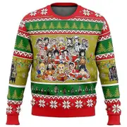 Fire Rengoku Demon Slayer Christmas Sweater Christmas Sweater Gift Santa Claus Pullover Men 3d Sweatshirt And Top Autumn And Win EL1021 M