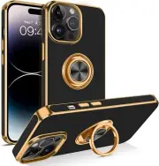 For iPhone 14 /Pro Max/Pro/Plus Shockproof Rugged Case Cover w/ Kickstand Ring