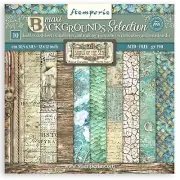 Stamperia Songs Of The Sea 12" x 12" Maxi Backgrounds Double Side Paper Pad