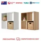 4 Cube Storage Shelf Display Cabinet Cupboard Bookshelf Unit Toy Book Organizer