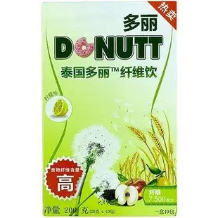 零食全球購 泰國原裝正品 甜甜圈donutt火惡魔果蔬素 DONUTT多麗纖維飲