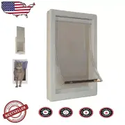 Elegant 7" x 11.25" Soft Flap Cat Door with Tamper-Proof Installation
