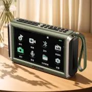 SANSUI F53 Wireless bluetooth Speaker 4.3-inch LED Display Radio Portable FM Radio Support TF USB Disk Playback MP4 Musi
