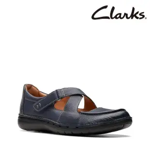 【Clarks】女鞋 Un Loop Strap 交叉帶魔鬼氈設計休閒鞋(CLF74972C)