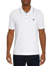 Robert Graham Rossi Short Sleeve Knit Polo Shirt - Exclusive