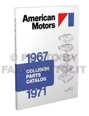 1967-1971 AMC Body Parts Book Pictures Part Numbers AMX Javelin Hornet Rebel Etc