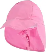 [SAFIGLE] Wide Brim Boys and Girls Sun Hat Polyester Sun Protection Hat for Children Light Weight Design Pink