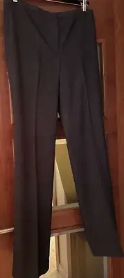 Tahari Career Dress Pants Women's 8 Black/ Grey Haze Flat Front Size 8 NWT