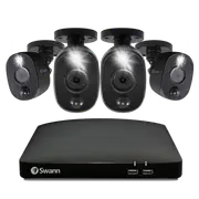 4 Camera 4 Channel 1080p Full HD DVR Spotlight Security System