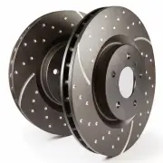 EBC Brake Discs Turbo Groove Front for Jaguar XJ ( XJ 40, 81) GD400 (for: Jaguar)