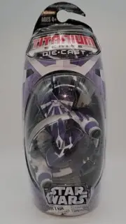 Star Wars Titanium Series Die Cast Metal Plo Koon’s Jedi Starfighter, NIB 2007