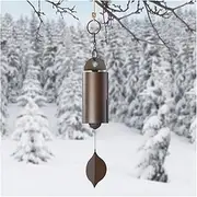 Deep Resonance Serenity Bell 2023 Windchime Metal Wind Chimes Outdoor Large Deep Tone Unique Low Tone Wind Chimes for Outside Copper Garden Decor (Color : Size L)