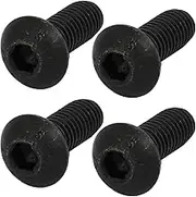 uxcell 4pcs M8x20mm 10.9 Grade Button Head Hex Socket Left Hand Thread Screw Bolt