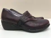 Womens Dansko Aimee Wine Brush Off Nappa Size 36 (5.5-6)