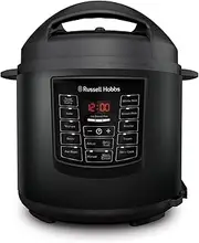 [Russell Hobbs] 11-in-1 Digital Multicooker 6L, RHPC3000, Electric Pressure Cooker, Rice Cooker, Steamer, Slow Cooker, Saute, Bake, Yoghurt, Matte Black