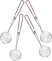 Cooking Strainer Handle Mesh Skimmer Pcs Set Kitchen Strainer Skimmer Oil Filter Spoon Ramen Scoop for Hot Pot