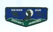 OA Lodge 349 Blue Heron 2001 National Jamboree flap pm