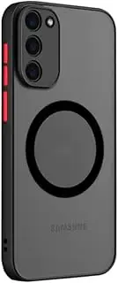 Doowear Galaxy S20 FE Case Magnetic [Support Magsafe Charger] Wireless Anti-Scratch Shockproof Matte Clear Full Camera Protection Slim Thin Phone Cover Case for Samsung Galaxy S20 FE 6.5"-Black