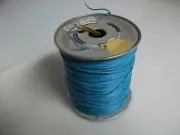 6 EA. 500" SPOOL BLUE STRANDED 22 AWG HOOK UP WIRE NOS