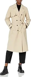 [The Drop] Women's Noa Trench Coat, Hummus, 3X, Plus Size