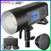 Godox AD400Pro 400W TTL HSS 1/8000s Studio Strobe Flash+CB-09 + QR-P120 Softbox